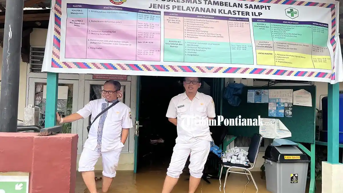 Banjir Rob Merendam Puskemas Tambelan Sampit, Aktivitas Terhambat