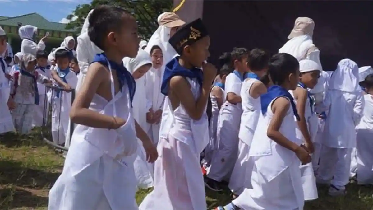 Seribuan Murid TK dan PAUD di Gayo Lues Ikuti Manasik Haji