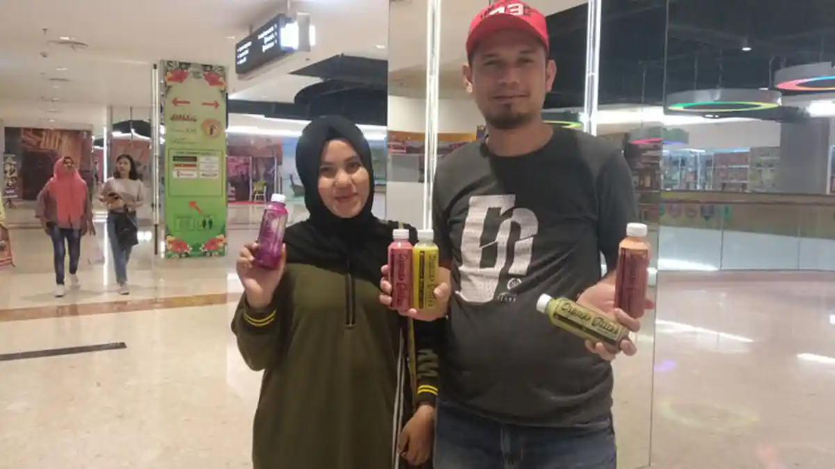 Bermodal Rp 50 Ribu, Pasutri ini Hasilkan Jutaan Rupiah Perbulan dari Jualan Jus Kemasan