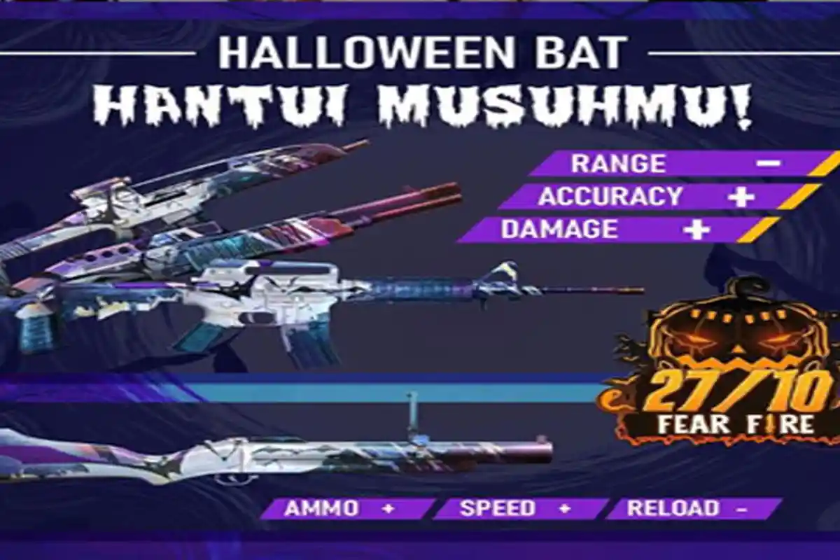 Gun Skin Box Terbaru Free Fire (FF) Oktober 2019, Berikut Semua Event Selama Hallowen