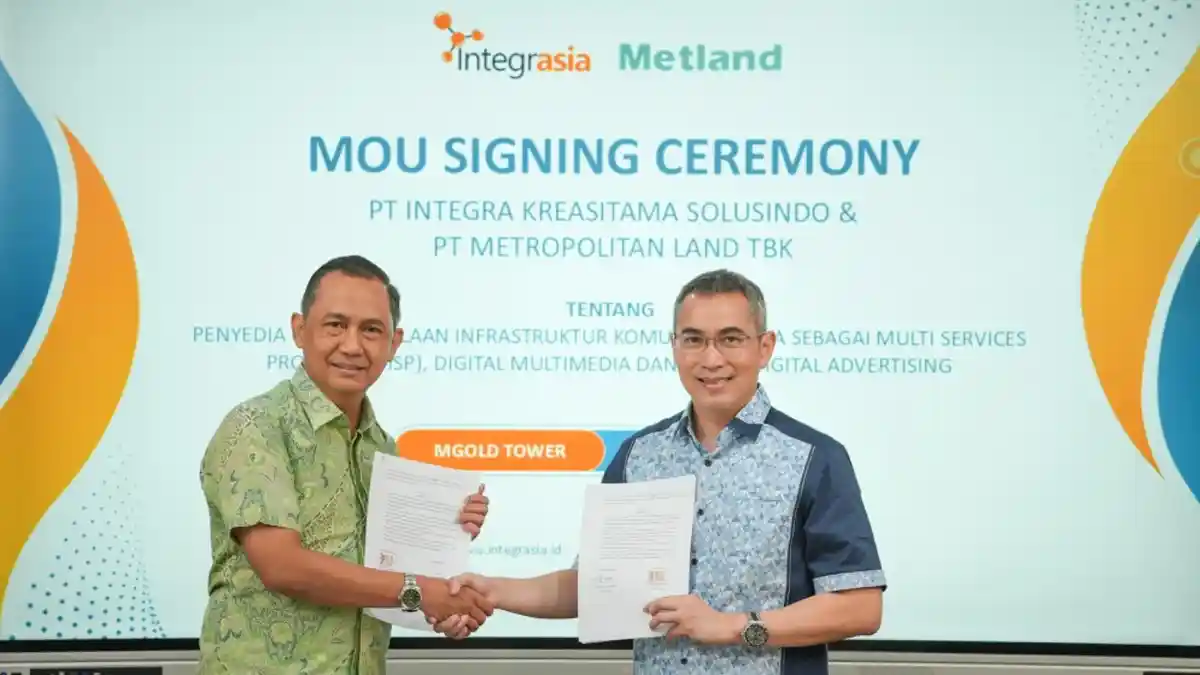 Konektivitas Terintegrasi ke Pusat Perbelanjaan, Integrasia dan Metland Jalin Kerja Sama