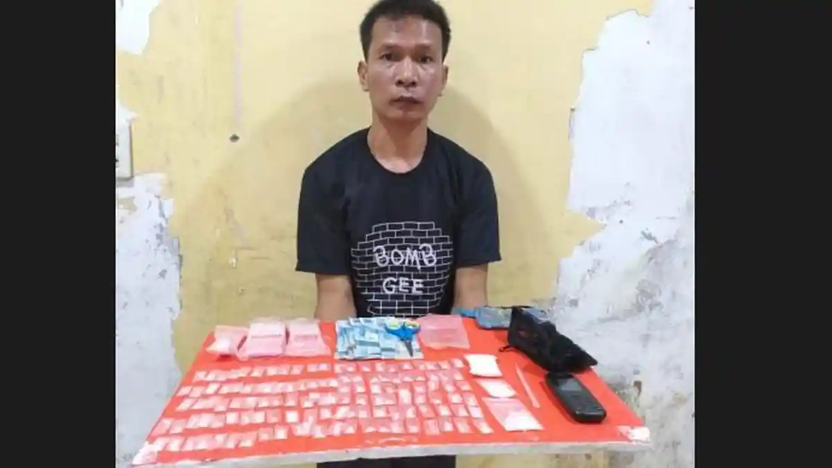 Pria di Asahan Diamankan Polisi dengan 120 Paket Sabusabu yang Siap Diedarkan