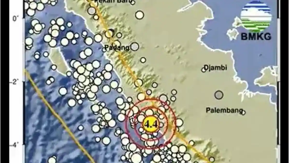 Gempa Hari Ini Senin 4 September 2023, Info BMKG Magnitudo 4,4 Baru Terjadi di Laut