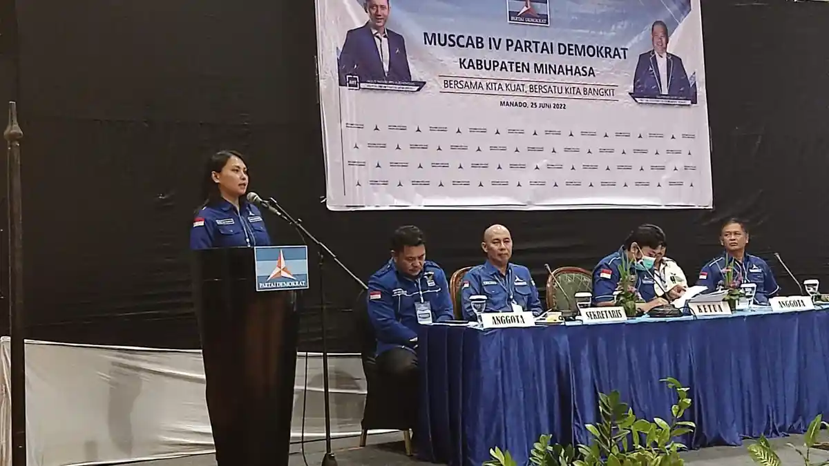 BREAKING NEWS, Terpilih Aklamasi, Deily Watulingas Nahkodai Partai Demokrat Minahasa