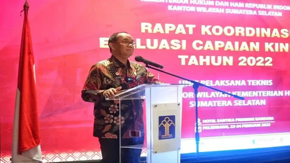 Kemenkumham Sumsel Gelar Rakor Evaluasi Pelaksanaan Kinerja 2022