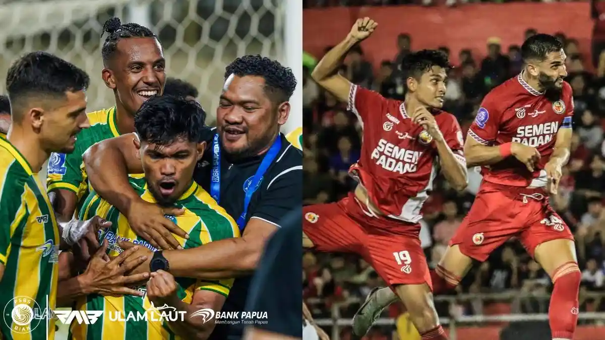 Hasil PSBS Biak Vs Semen Padang di Babak 1: Panggung Nama yang Kerap Diserbu Suporter Persib Bandung
