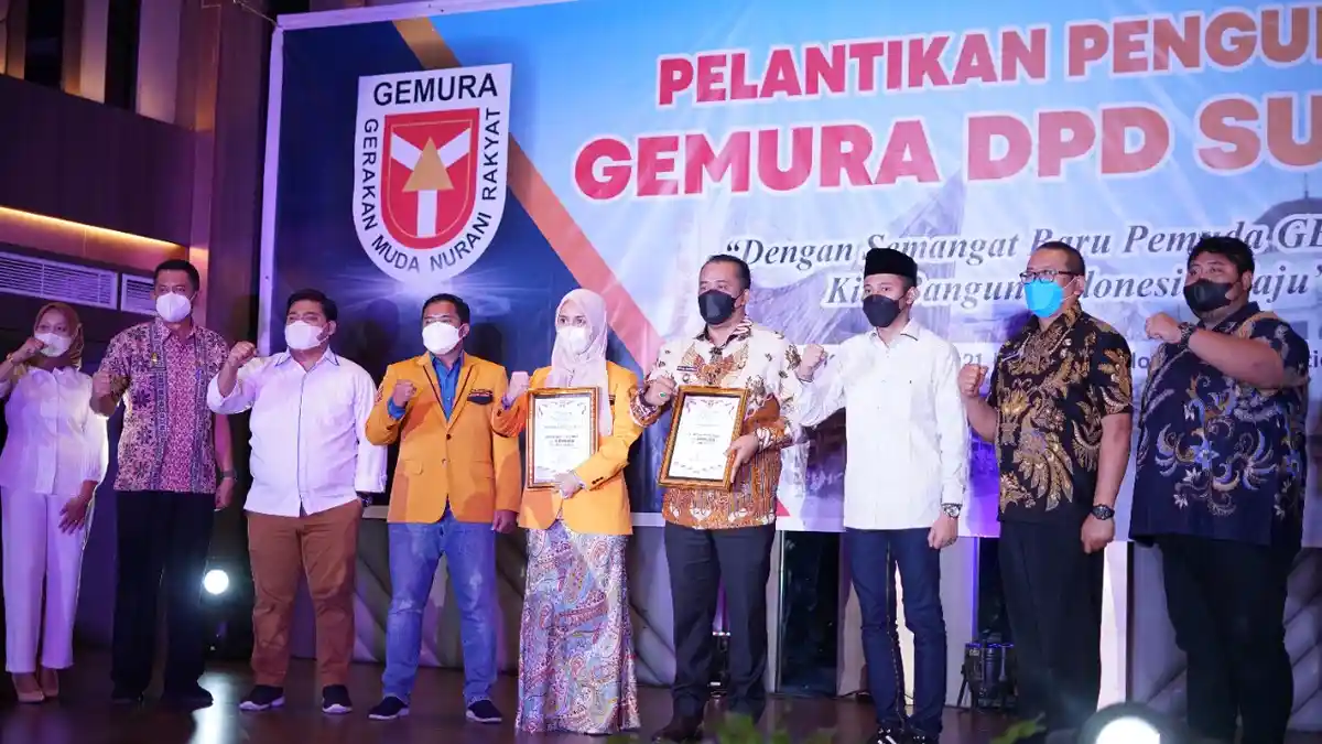 Lantik DPD Gemura Sumut, Pesan Oktasari Sabil kepada Pengurus: Setia, Berani dan Bertanggung Jawab