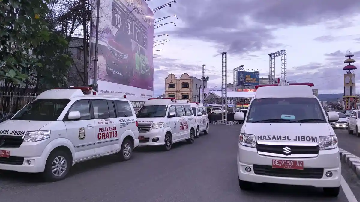 Warga Terbantu Ambulans Gratis Pemkot Bandar Lampung, Layani Ribuan Orang Tiap Tahun