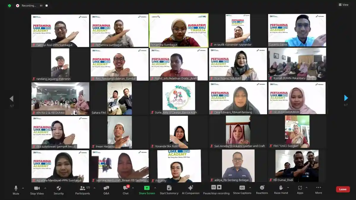 Ratusan Peserta Ikut Pertamina UMK Academy 2024, Termasuk Perwakilan dari Aceh
