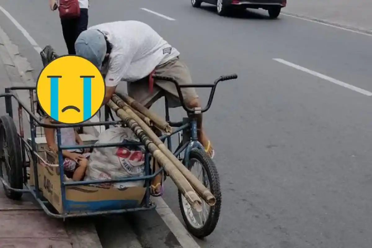 Mengundang Air Mata Netizen, Aksi Pemulung Melindungi Anaknya dari Wabah Virus Corona