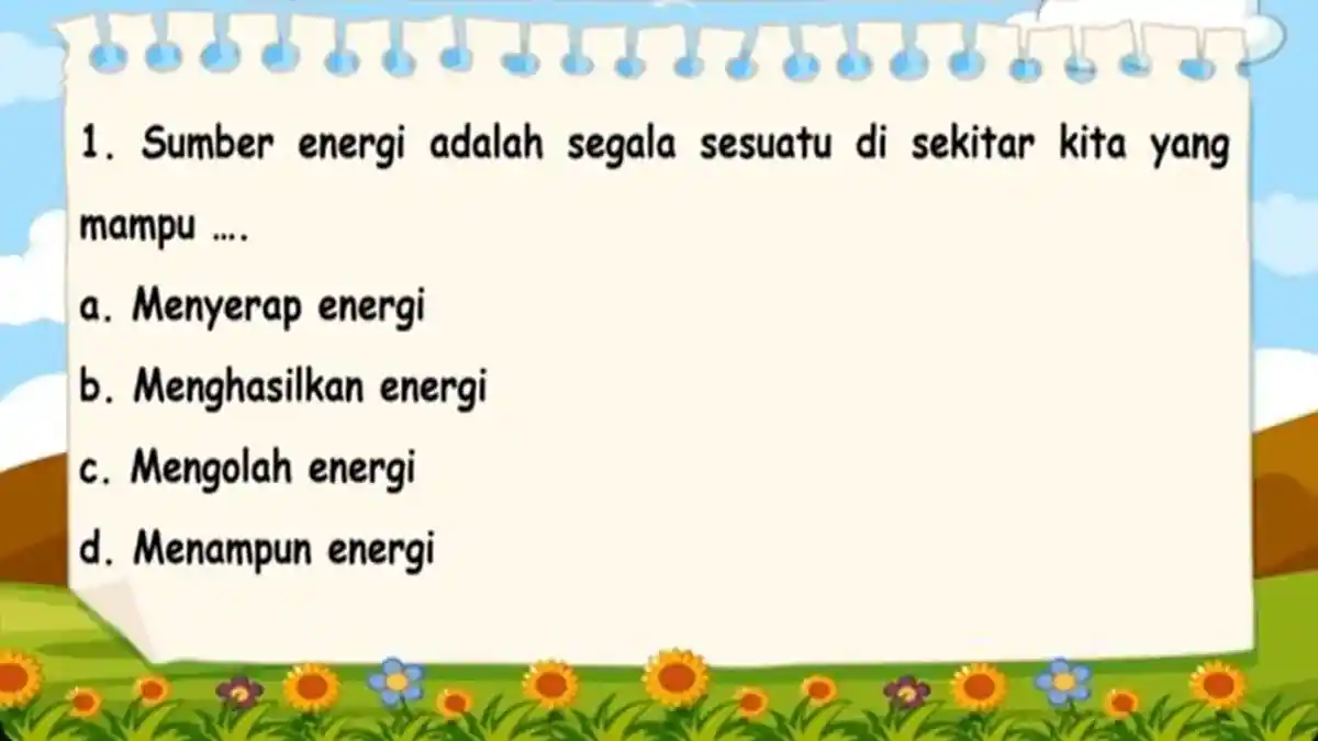 Soal Penilaian Harian Kelas 4 SD/MI Tema 2, Materi Selalu Berhemat Energi, Dilengkapi Kunci Jawaban