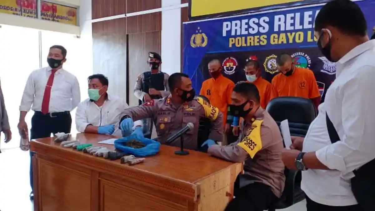 Polisi Tangkap 3 Tersangka Penyalahgunaan Narkotika