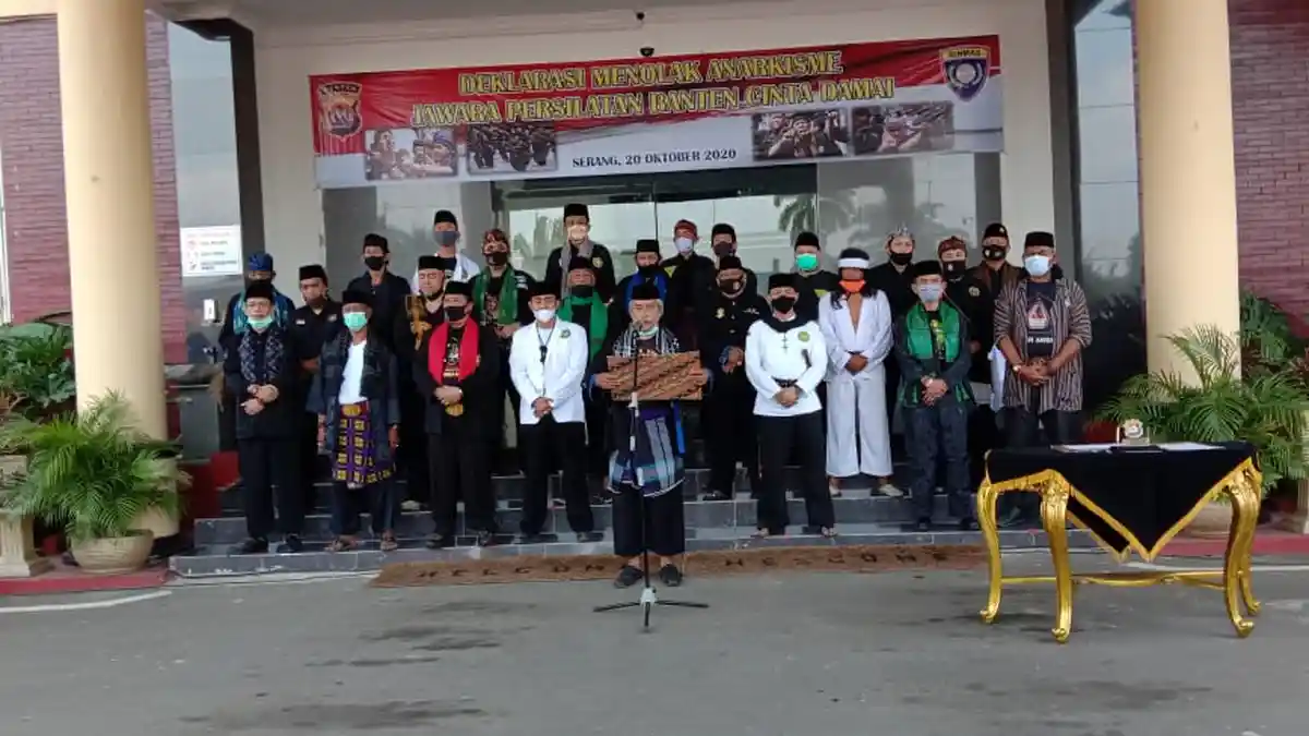 Polda Banten Mulai Gunakan Jawara, 100 Perguruan Silat Dilibatkan Bantu Pengamanan Unjuk Rasa