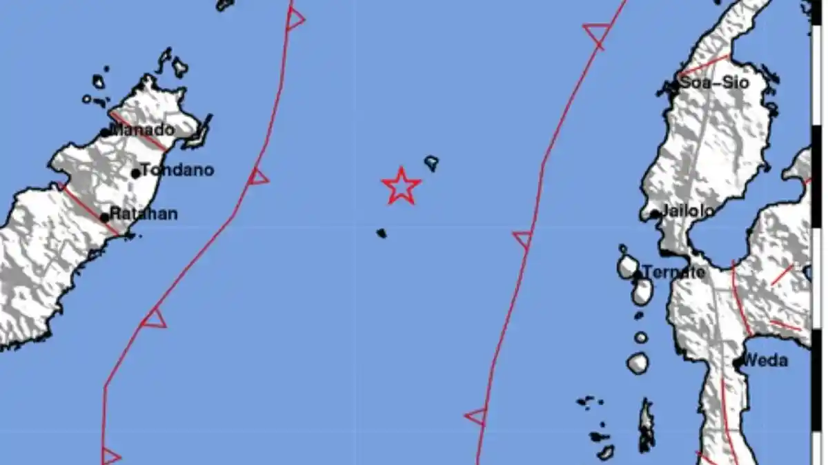 Gempa Guncang Bitung 2 Kali Tadi Dini Hari, Satu Kali di Ternate dan Kolaka Timur