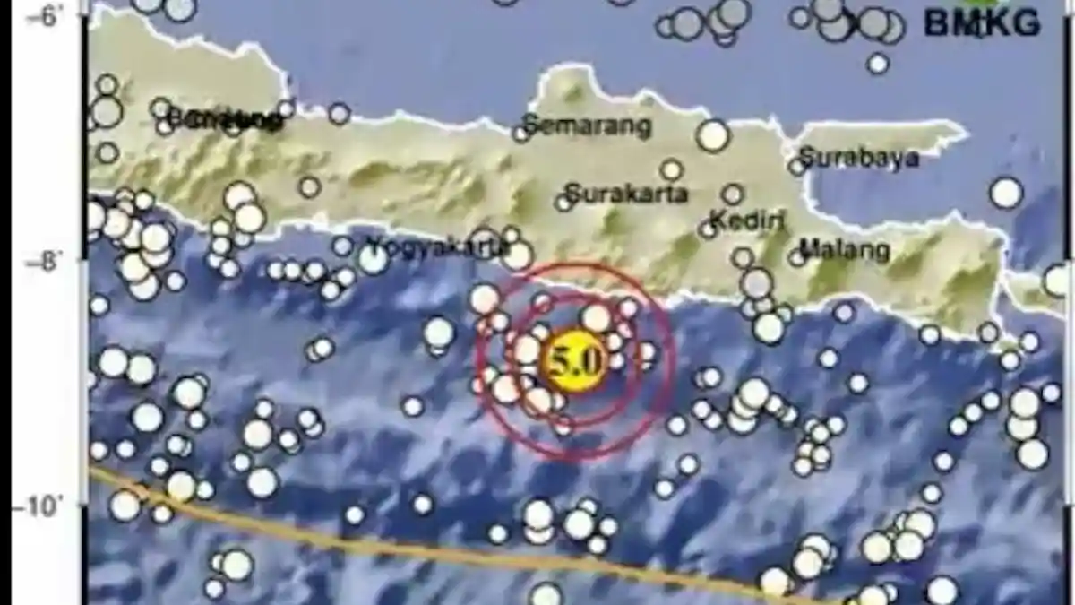 Gempa Magnitudo 5,0 Guncang Pacitan, Getaran Terasa di Yogyakarta