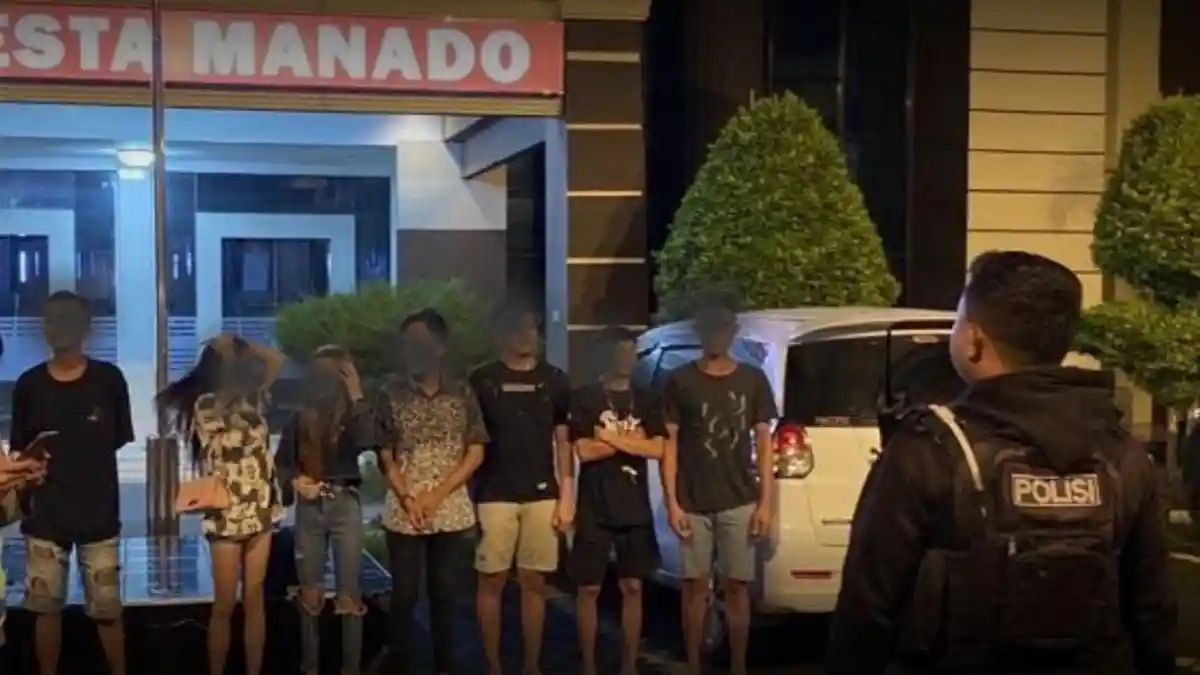 Respon Aduan Masyarakat, Polresta Manado Amankan 7 Pemuda yang Gelar Pesta Miras