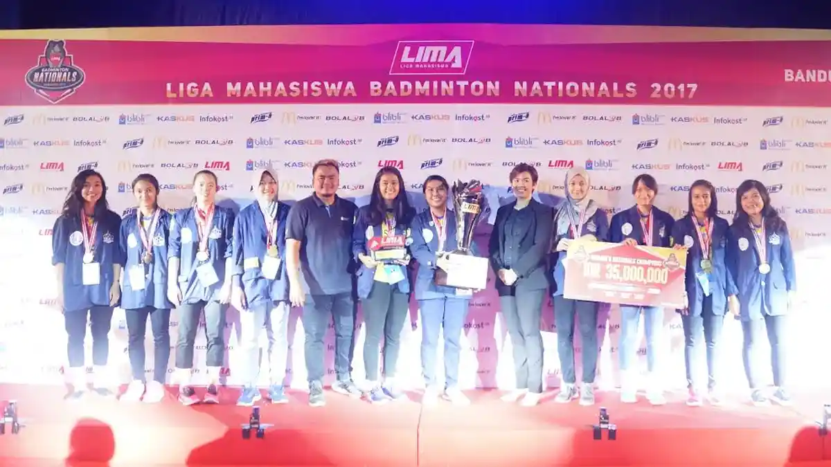 STKIP Pasundan Juara Baru LIMA Badminton Nationals 2017