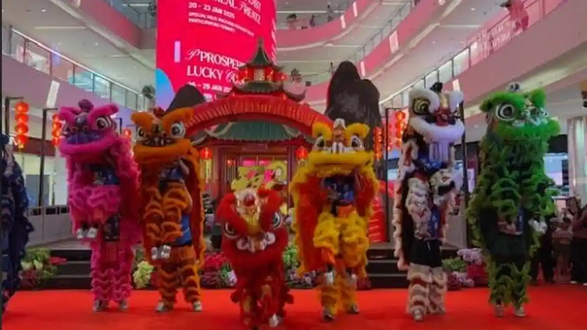 Sambut Perayaan Imlek 2025, Delipark Mall Medan Buka Event dengan Penampilan Barongsai