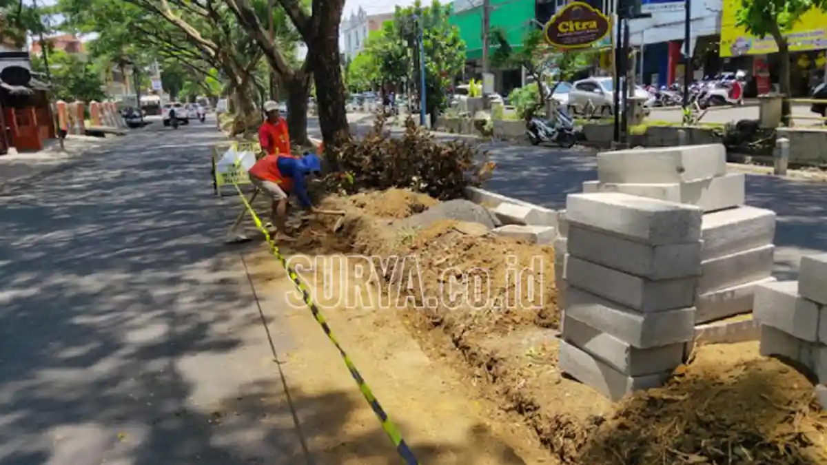 Percantik Taman Kota, Ruang Terbuka Hijau (RTH) di Sawojajar Kota Malang Diperbaiki
