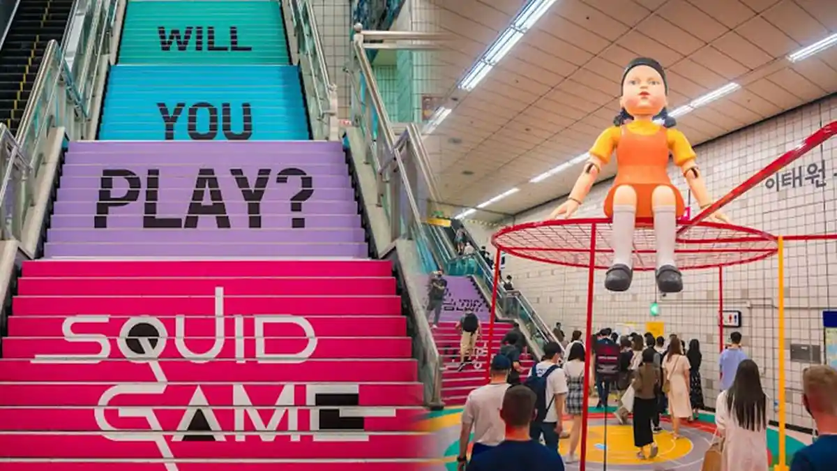 Squid Game Versi Pop-Up Muncul di Itaewon, Intip Deretan Potretnya, Tertarik Ikut Permainan?