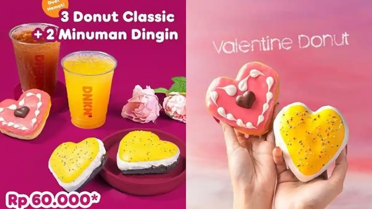 3 Donat Classic dan 2 Minuman Rp 60.000, Cek Promo Dunkin Donuts Terbaru Februari 2023