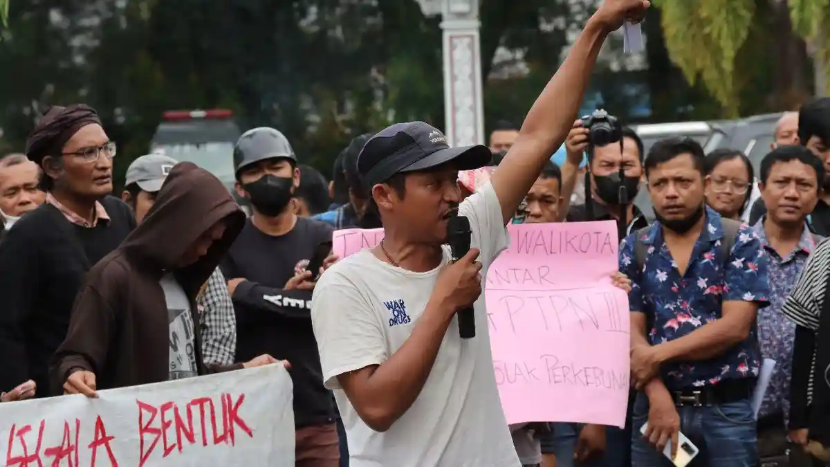 Polres Siantar PAM Unras Tolak Upaya Okupansi dari Pihak PTPN III