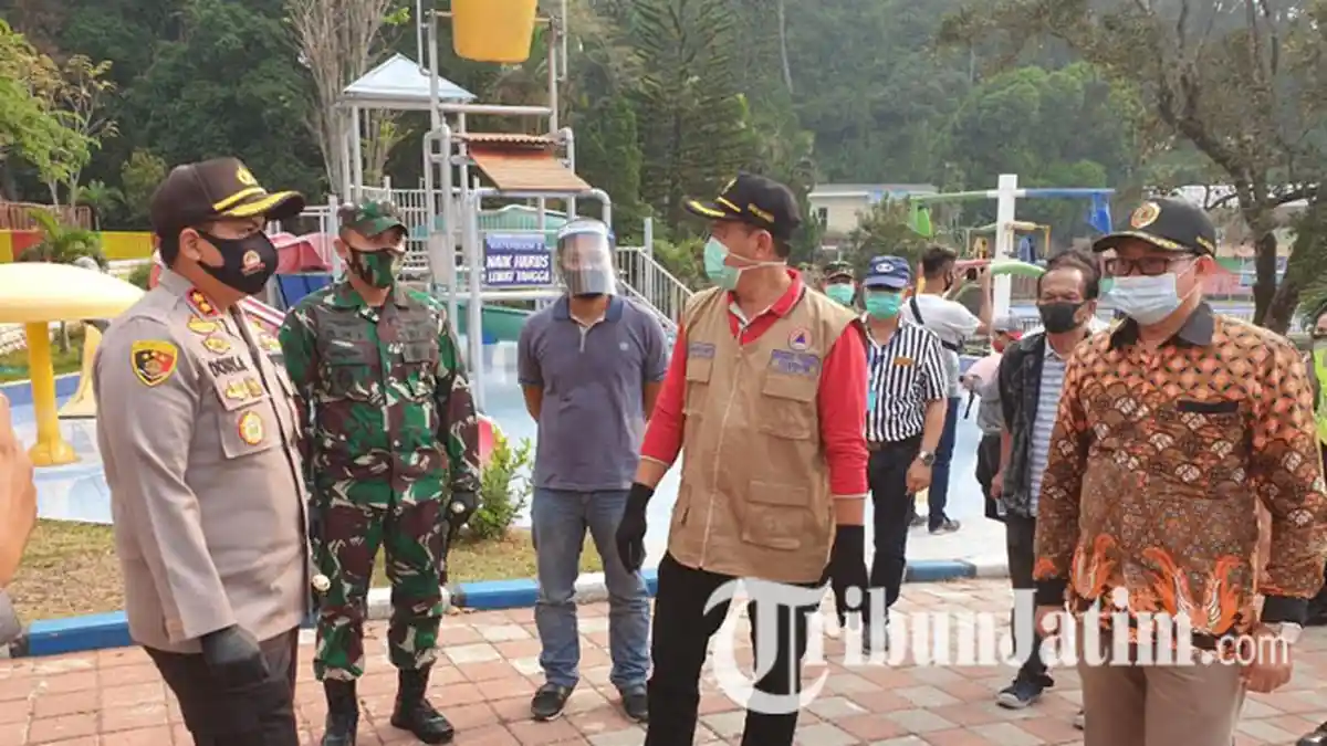 Tempat Wisata di Mojokerto Bakal Dibuka Kembali Sambut New Normal, Forkopimda Gelar Sidak