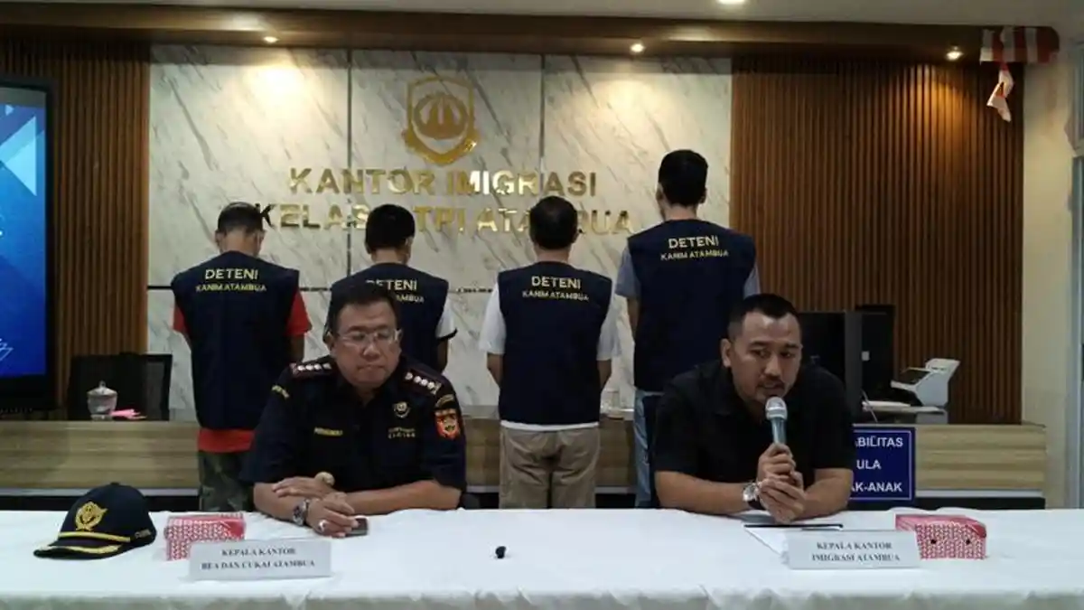 Imigrasi Atambua dan Tim Gabungan Amankan Tiga WNA China dan Satu WNA Timor Leste