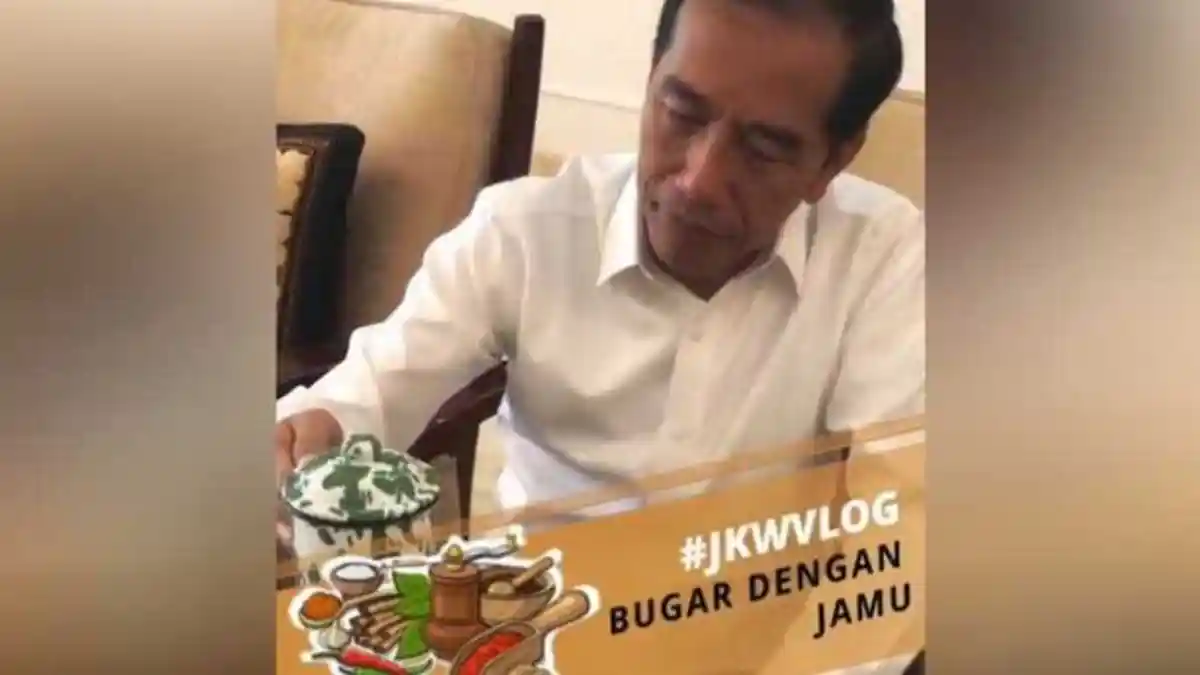 Jokowi Bagikan Tips Kebugaran Minum Jamu, Menteri Kesehatan Imbau Minum Jamu dalam Setiap Rapat
