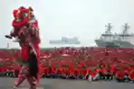 Barongsai Meriahkan Perayaan Imlek dan Cap Go Meh di Koarmada II