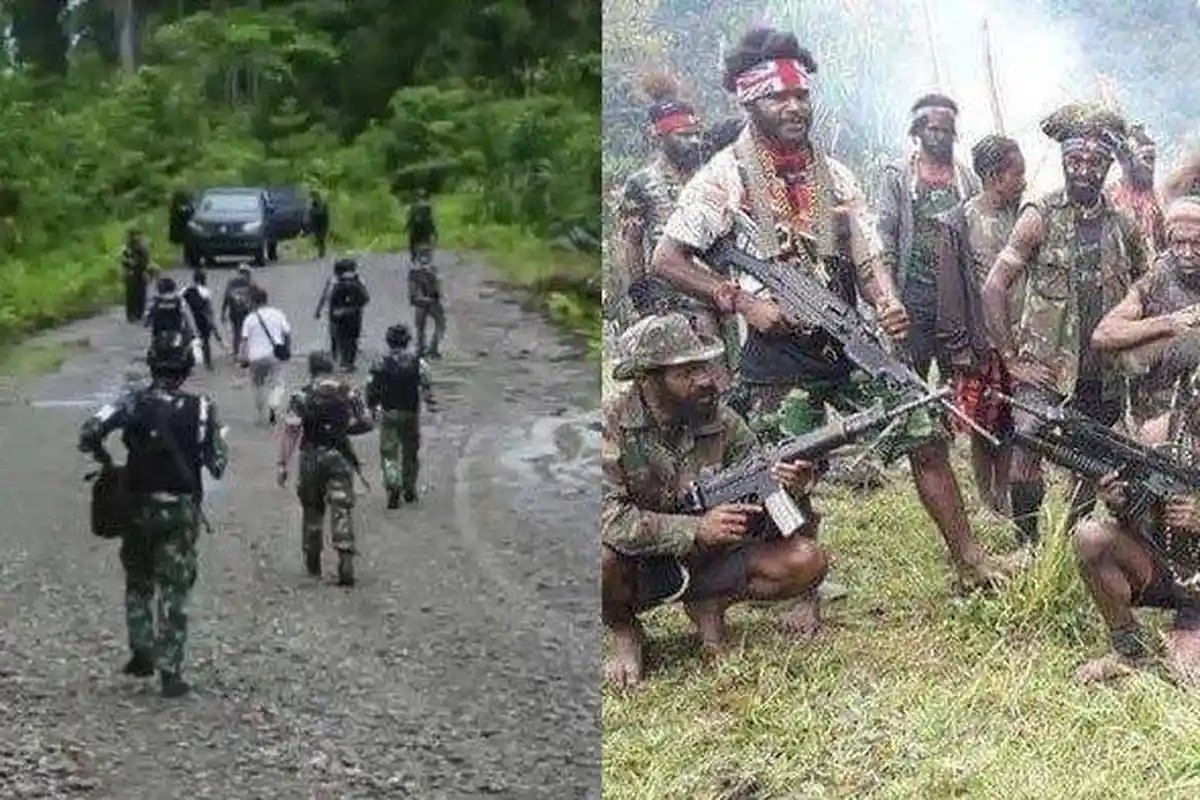 Baku Tembak Dengan TNI Polri, 4 Anggota KKB Tewas, Mayatnya di Bakar Oleh Kelompok Mereka