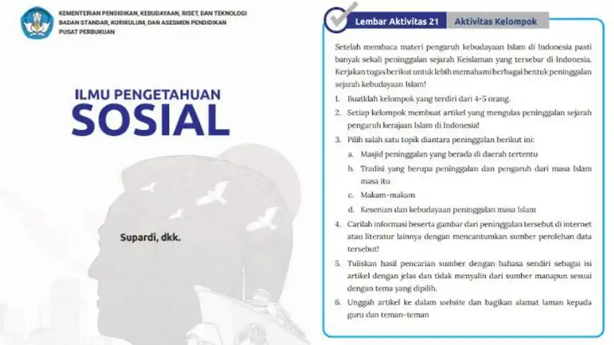 Kunci Jawaban IPS Kelas 8 Halaman 131 Kurikulum Merdeka: Pengaruh Kerajaan Islam di Indonesia