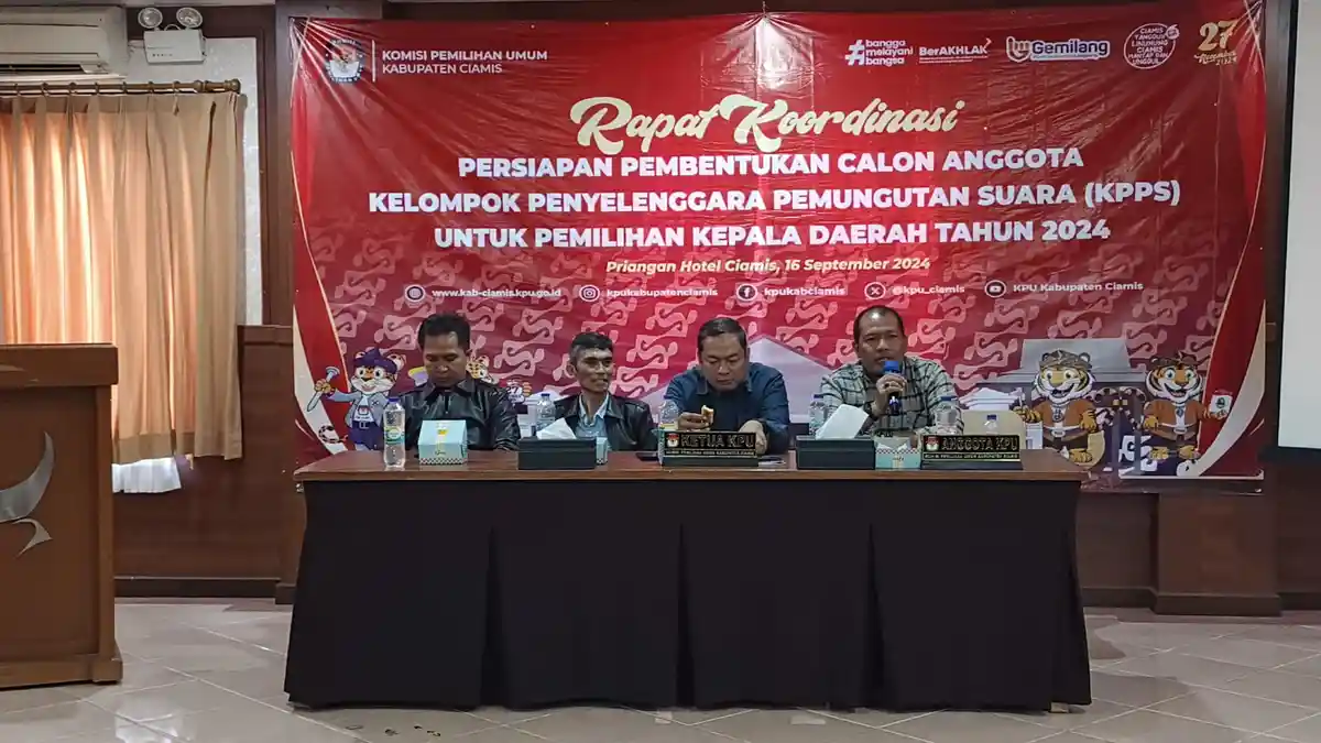 Pilkada Ciamis 2024, KPU Menggelar Rakor Persiapan Rekruitmen KPPS