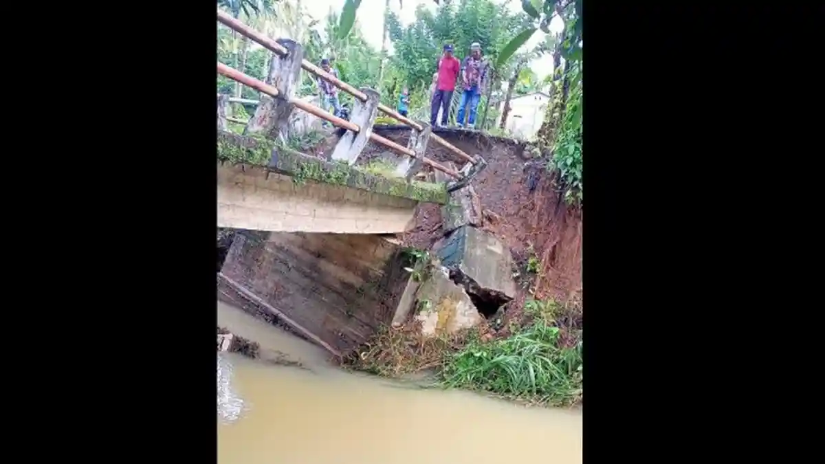 Hujan Lebat, Empat Kecamatan di Abdya Terendam Banjir, Satu Unit Jembatan Putus