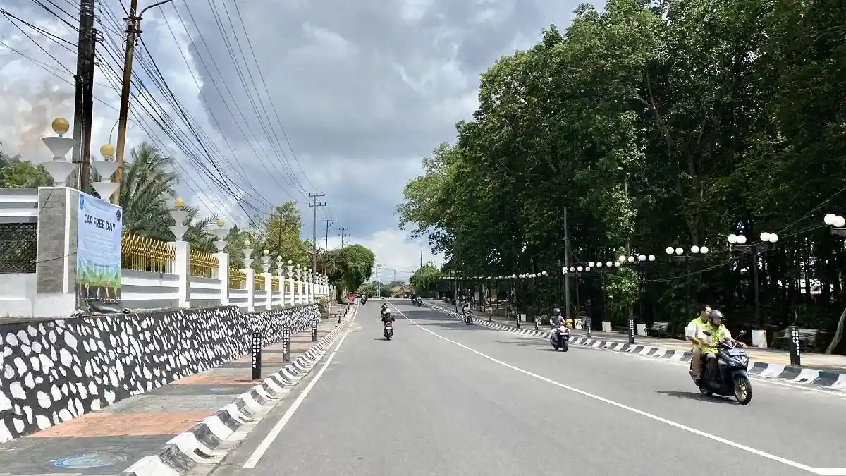 Kawasan Jalan Masjid Agung Sungailiat Jadi Pusat Ramadan Fair 2026