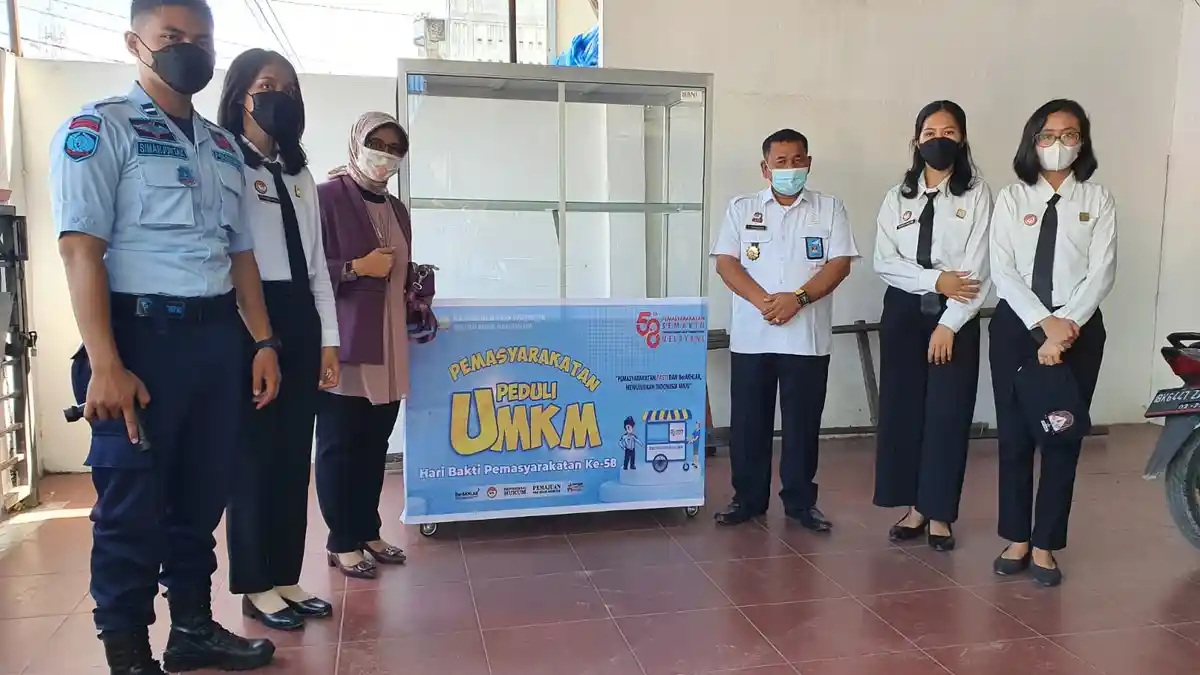 Lapas Kotapinang Terima Gerobak dari BNI, Rencananya untuk Bantu UMKM