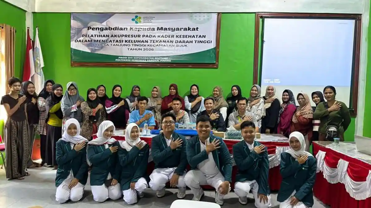 Kader Desa Tanjung Tinggi Dapat Teknik Akupresur Atasi Hipertensi