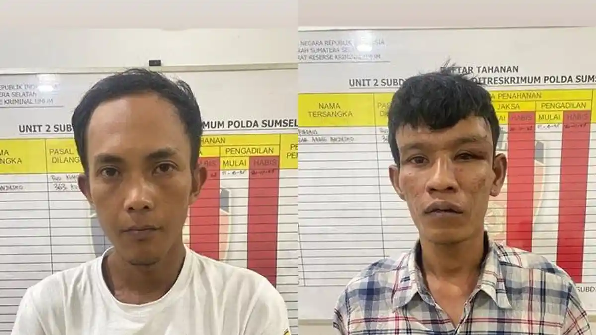2 Tampang Curanmor yang Beraksi 10 Lokasi di Palembang dan Banyuasin, Diringkus Polda Sumsel