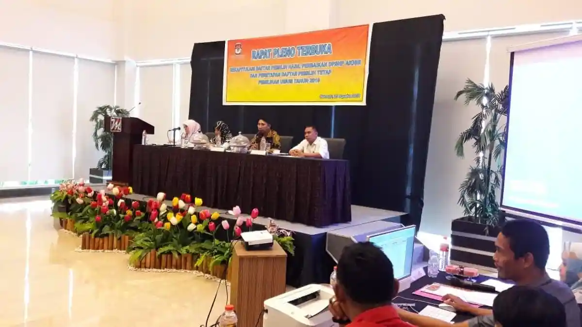 KPU Mamuju Tetapkan 155.720 DPT Pemilu 2019