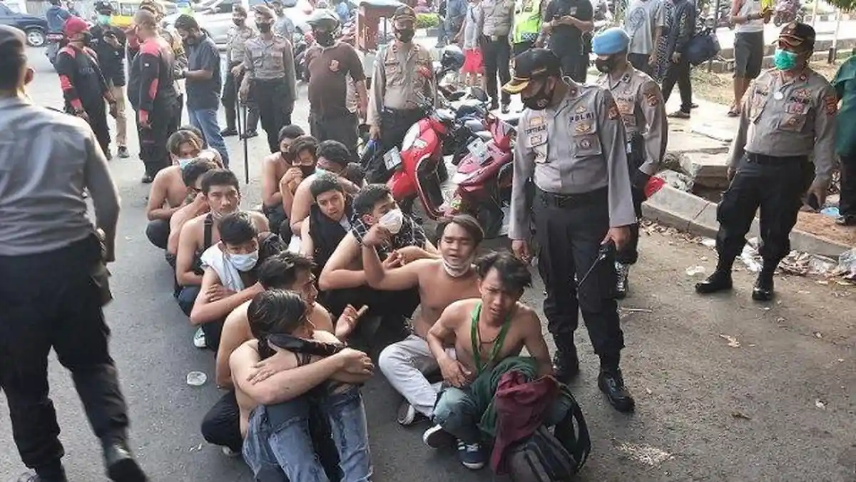 48 dari 141 Pelajar yang Ikut Demo UU Cipta Kerja di Karawang Positif Narkoba