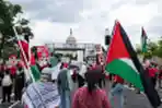 Demo Besar Pro Palestina Kepung Netanyahu di Amerika Serikat