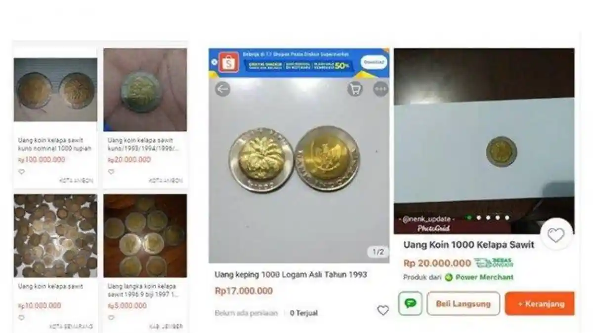 Heboh Uang Logam Rp 1.000 Kelapa Sawit Dijual Rp 300 Juta, Sebenarnya Berapa Nilainya? Ini Kata BI 