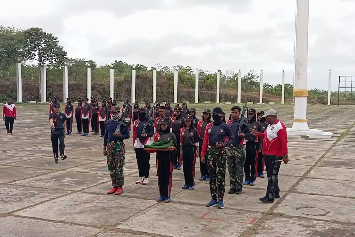 62 Paskibraka Maluku Tenggara Mulai Latihan Intensif Persiapan HUT Ke-79 RI