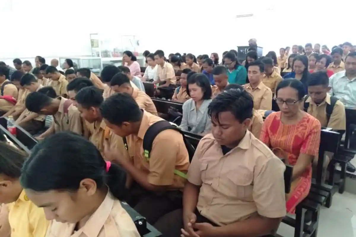 Siapkan Diri Mengikuti UN  Ini Yang Dilakukan 554 Siswa di SMP Negeri 1 Kupang