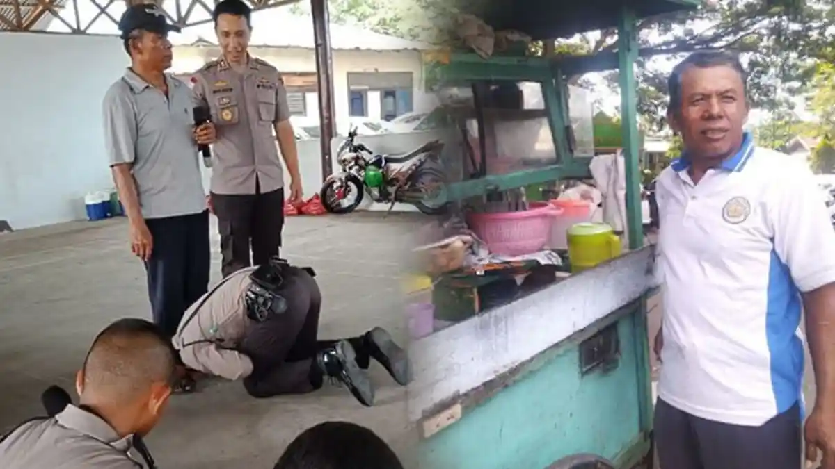 SOSOK Risky, Polisi Cium Kaki Ayah yang Jualan Sate Keliling, Mimpi Bisa Belikan Rumah Orangtuanya