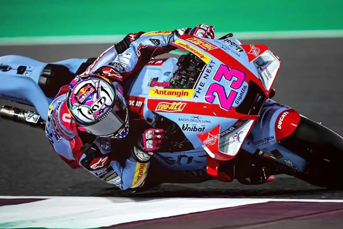 Enea Bastianini Menangi MotoGP Qatar 2022, Wonderful Indonesia Mejeng di Podium Utama