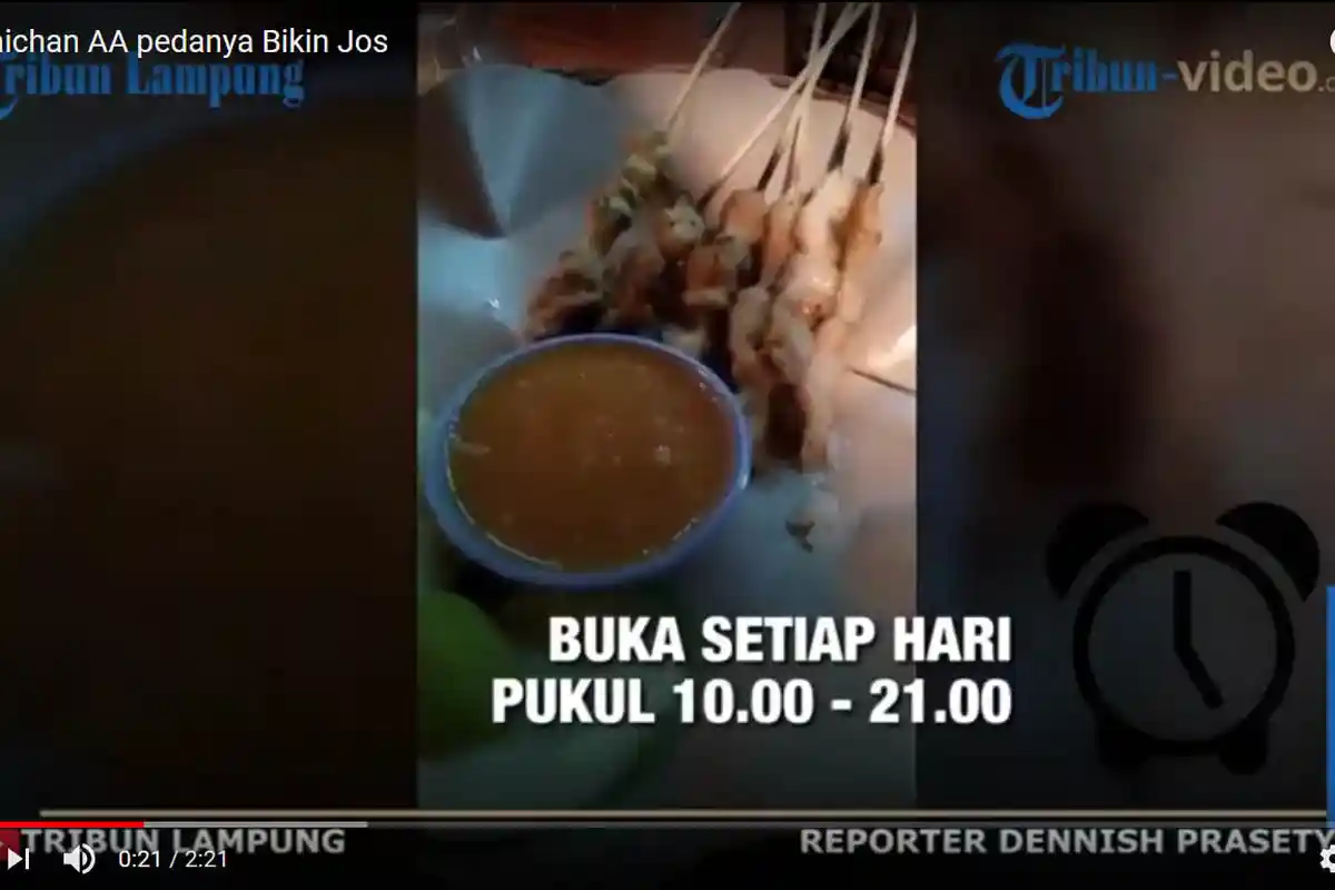 Kuliner Lampung - Nikmatnya Sate Taichan AA