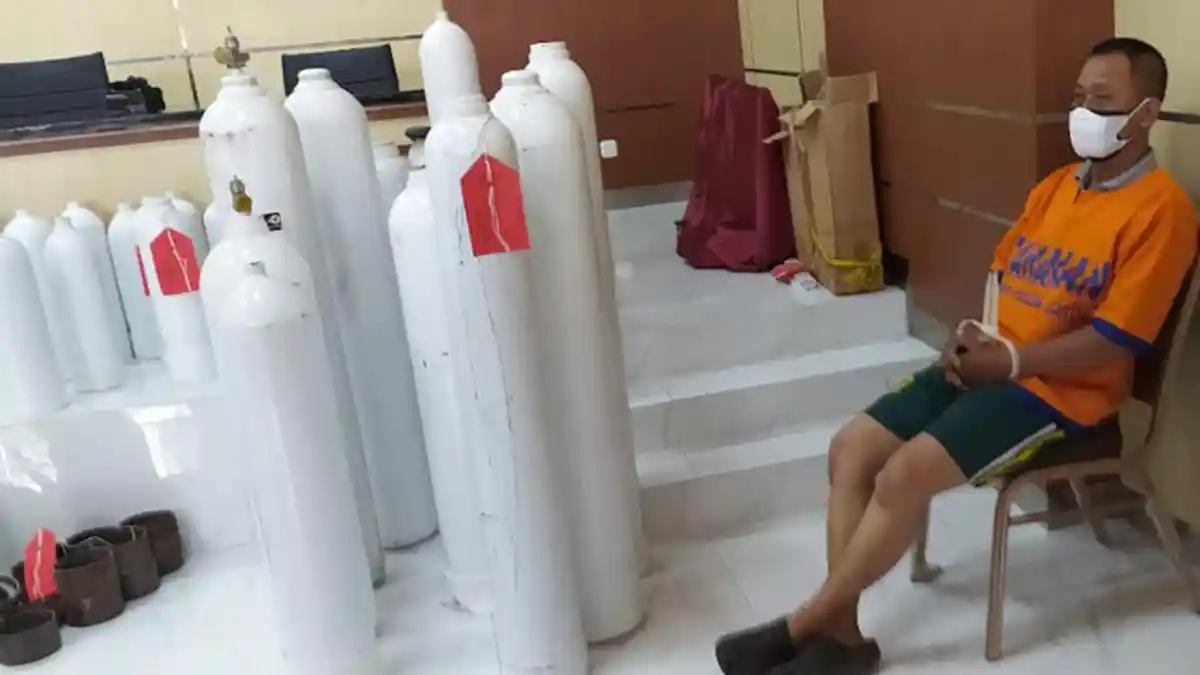 Sosok Pemalsu Tabung Oksigen Medis dari Alat Pemadam Api di Surabaya ternyata Pimpinan Perusahaan
