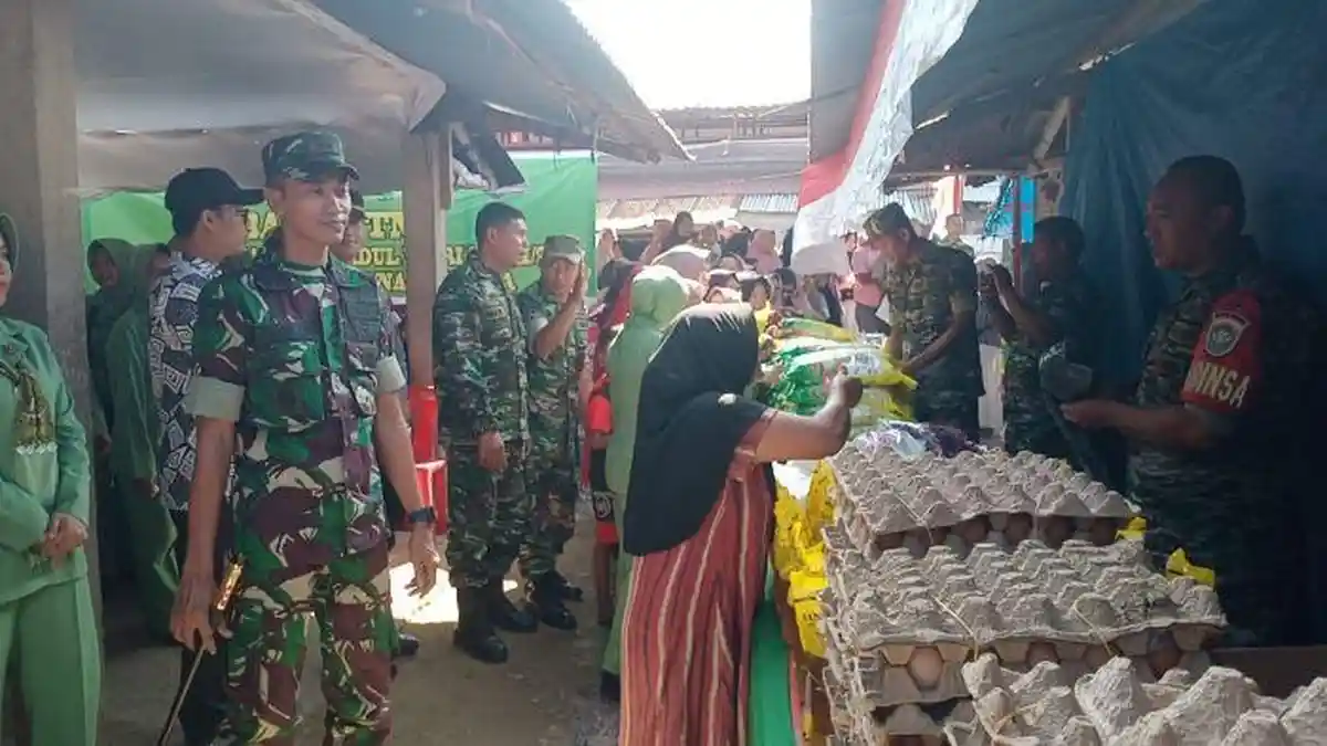 Kodim Nagan Raya Gelar Bazar Murah, Bantu Warga Menyambut Idul Fitri 