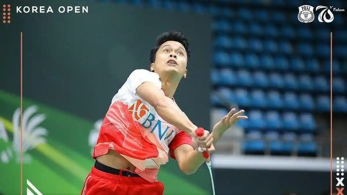 SESAAT LAGI Ginting Main! Link Streaming iNews TV Final Singapore Open 2023 Gratis, Cek Live Score